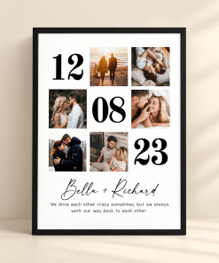 Affiche personnalisée couple